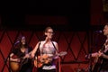 Ingrid Michaelson in session at Rockwood Music Hall Royalty Free Stock Photo