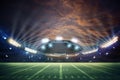 American Soccer Stadium 3d rendering Royalty Free Stock Photo