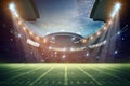 American Soccer Stadium 3d rendering. Royalty Free Stock Photo