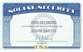 Social security card Royalty Free Stock Photo