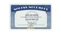 Social security card Royalty Free Stock Photo