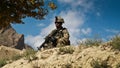 American soldier on patrol in Afghanistan II