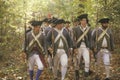 American soldiers during Historical American Revolutionary War Reenactment, Fall Encampment, New Windsor, NY