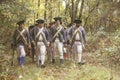 American soldiers during Historical American Revolutionary War Reenactment, Fall Encampment, New Windsor, NY