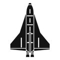 American spaceship icon, simple style
