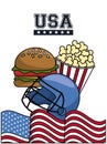 American sports and food