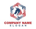 American stalion logo Royalty Free Stock Photo