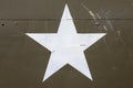 American Star on a Military Vehicle Royalty Free Stock Photo
