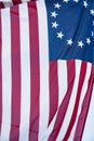 American 13 point historic flag often named the Betsy Ross flag, t