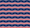 American stars seamless pattern