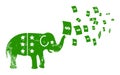 American Stimulus Money Inflation Scratched Icon Symbol