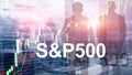 American stock market index S P 500 - SPX. Financial Trading Business concept Royalty Free Stock Photo