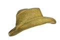 American straw cowboy hat left side Royalty Free Stock Photo
