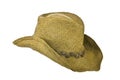 American straw cowboy hat right side