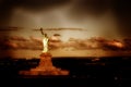 American symbol Statue of Liberty in New York, USA Royalty Free Stock Photo