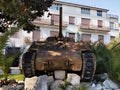 American Tank in Cassino Italy Royalty Free Stock Photo