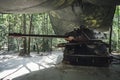 American Tank destroyed by Viet Congs in Cu Chi, Vietnam