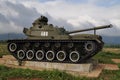 American tank on the former Khe Sanh Combat Base, Vietnam Royalty Free Stock Photo