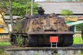 American tank, front view. The Museum of the city of Hue, Vietnam