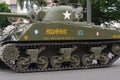 American tank of the Second World War parading for the national day of 14 July ,France