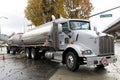 American tanker bringing fuel to the gas station