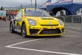 American  Tanner Foust driver during Red Bull GRC Global Rallycross Royalty Free Stock Photo