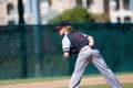 High school baseball pitcher Royalty Free Stock Photo