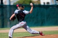 High school baseball pitcher