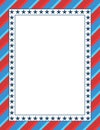 American themed patriotic frame design