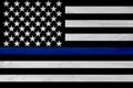 American thin blue line flag