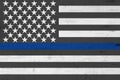 American thin blue line flag