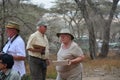 American tourist safari Tanzania obese