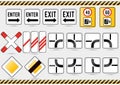 Traffic Signs Collection [16] out of 19 Royalty Free Stock Photo