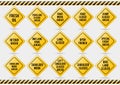 Traffic Signs Collection [07] out of 19 Royalty Free Stock Photo