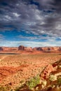 American Travel Destinations. Reddish Buttes of Monument Valley in Utah State in the United States Of America Royalty Free Stock Photo