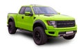 American truck Ford F-150 SVT Raptor. White background Royalty Free Stock Photo