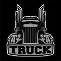 American truck vector logo design illustrations Royalty Free Stock Photo