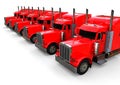 American Trucks fleet Royalty Free Stock Photo