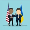 American and ukrainian politicians.