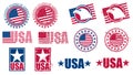 American USA Flag Stamps