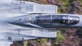 USAF F15 fighter jet cockpit in flight Royalty Free Stock Photo