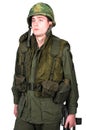 American Vietnam war GI. Royalty Free Stock Photo