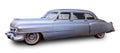 American vintage Cadillac Fleetwood Classical Limousine 50s. White background