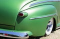 American vintage car, rear view Royalty Free Stock Photo