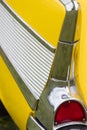 American vintage car, rear view Royalty Free Stock Photo