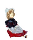 American Virginia Doll Antique Vintage Isolated