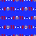 American Vote Seamless Pattern