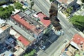 The American vultures (Cathartidae Lafresnaye) soars over Havana Cuba. Royalty Free Stock Photo