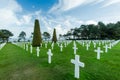 American War Cemetery near Omaha Beach, Normandy Colleville Royalty Free Stock Photo