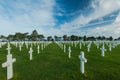 American War Cemetery near Omaha Beach, Normandy Colleville Royalty Free Stock Photo